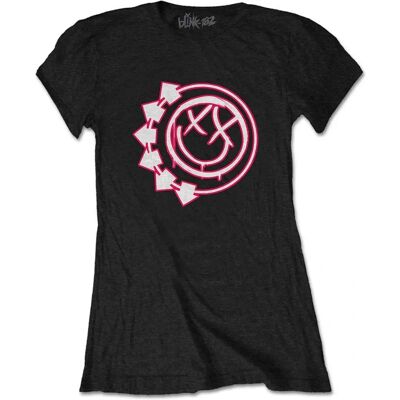 Blink-182 Svart Stor Band T-shirt - T-shirt Blink-182 Svart Stor Band T-shirt - T-shirt
