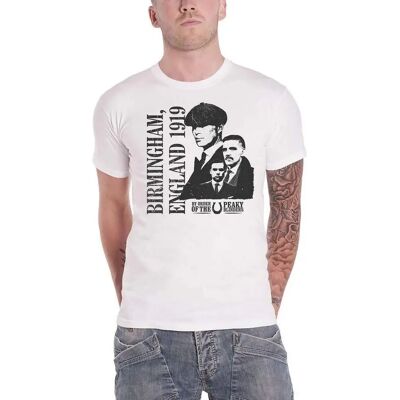 HeyRusty Peaky Blinders Vit T-shirt - Officiell Bandprodukt HeyRusty Peaky Blinders Vit T-shirt - Officiell Bandprodukt