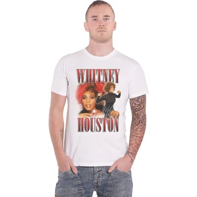 HeyRusty Whitney Houston - 90s Homage T-shirt - White Large HeyRusty Whitney Houston - 90s Homage T-shirt - White Large
