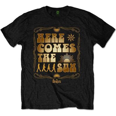 HeyRusty Členové Beatles - T-shirt Here Comes The Sun - Svart - Medium HeyRusty Členové Beatles - T-shirt Here Comes The Sun - Svart - Medium