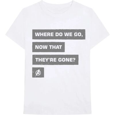 Marvel Vit Now That Theyre Gone Logo T-shirt - Kläder Marvel Vit Now That Theyre Gone Logo T-shirt - Kläder