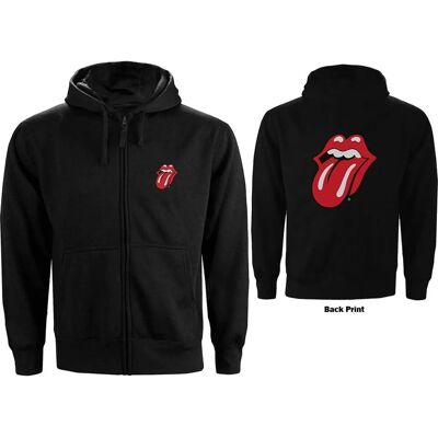 HeyRusty The Rolling Stones Unisex Hoddie med dragkedja - Klassisk Tunga HeyRusty The Rolling Stones Unisex Hoddie med dragkedja - Klassisk Tunga
