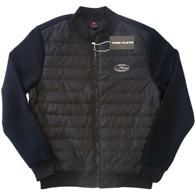 Pink Floyd Dark Side of the Moon Quilted Jacket - Unisex Black Pink Floyd Dark Side of the Moon Quilted Jacket - Unisex Black