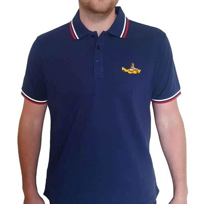 The Beatles Marinblå XL Polo med Yellow Submarine-Logo The Beatles Marinblå XL Polo med Yellow Submarine-Logo