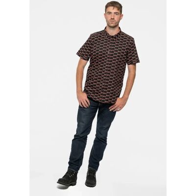 HeyRusty Queen Unisex Casual Shirt - Logo Pattern Black S HeyRusty Queen Unisex Casual Shirt - Logo Pattern Black S