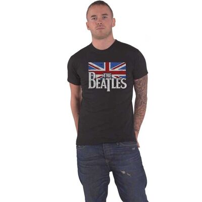 HeyRusty Die Beatles - Drop T Vintage Flag Schwarz XL - T-Shirt HeyRusty Die Beatles - Drop T Vintage Flag Schwarz XL - T-Shirt