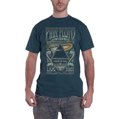 Pink Floyd Large Blue Denim Carnegie Hall Poster T-Shirt Pink Floyd Large Blue Denim Carnegie Hall Poster T-Shirt
