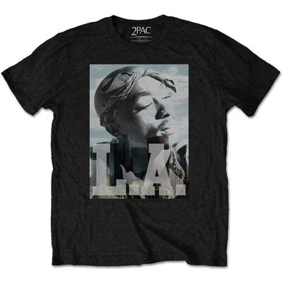 Barn T-shirt Tupac HeyRusty - LA Skyline Svart 3-4 år Barn T-shirt Tupac HeyRusty - LA Skyline Svart 3-4 år