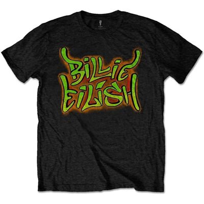 Billie Eilish Kids Graffiti Logo T Shirt - Kids T-shirt Billie Eilish Kids Graffiti Logo T Shirt - Kids T-shirt