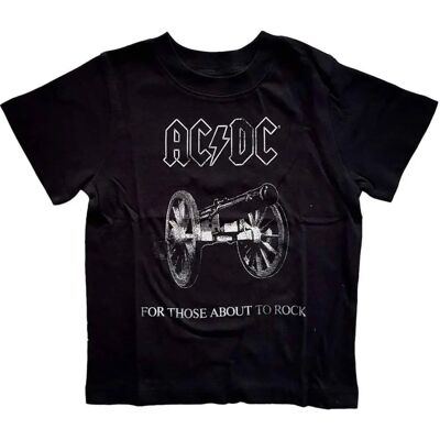 AC/DC Barn T-shirt - About To Rock Svart AC/DC Barn T-shirt - About To Rock Svart
