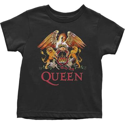 HeyRusty Drottning Barn T-Shirt - Svart - Småbarn - Klassisk Sköld - T-shirt HeyRusty Drottning Barn T-Shirt - Svart - Småbarn - Klassisk Sköld - T-shirt