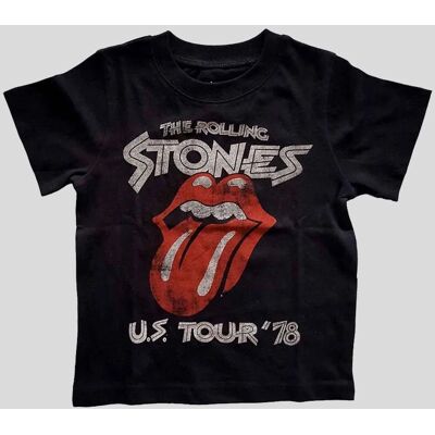 HeyRusty The Rolling Stones Kid's T-shirt - US Tour '78 - Black HeyRusty The Rolling Stones Kid's T-shirt - US Tour '78 - Black