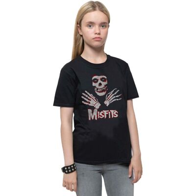 Misfits Barn Svart T-shirt - Hands Band Logo - T-shirt Misfits Barn Svart T-shirt - Hands Band Logo - T-shirt