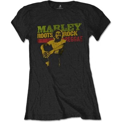 HeyRusty Bob Marley Svart T-shirt - Rötter, Rock, Reggae HeyRusty Bob Marley Svart T-shirt - Rötter, Rock, Reggae