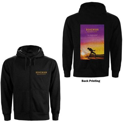 HeyRusty Queen Felpa con cappuccio unisex con zip - Poster del film Bohemian Rhapsody - Nero Xxx-large HeyRusty Queen Felpa con cappuccio unisex con zip - Poster del film Bohemian Rhapsody - Nero Xxx-large