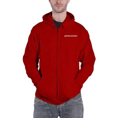 HeyRusty Primal Scream Hoodie - Screamadelica Red Small HeyRusty Primal Scream Hoodie - Screamadelica Red Small