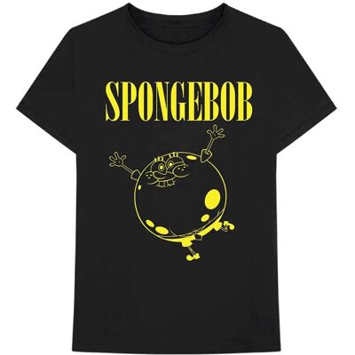 Spongebob Squarepants Inflated Sponge Black T-shirt - T-shirt Spongebob Squarepants Inflated Sponge Black T-shirt - T-shirt