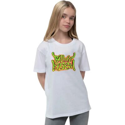 Billie Eilish barns graffiti-logotyp T-shirt - 9/10 år Billie Eilish barns graffiti-logotyp T-shirt - 9/10 år