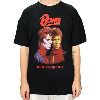 HeyRusty David Bowie - Svart stor T-shirt - Rock HeyRusty David Bowie - Svart stor T-shirt - Rock