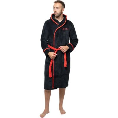 Queen Classic Crest Black Unisex Bathrobe - Bathrobe Queen Classic Crest Black Unisex Bathrobe - Bathrobe