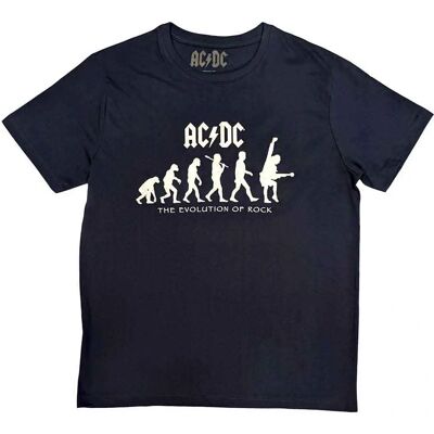 HeyRusty AC/DC Evolution Of Rock Navy S - T-shirt HeyRusty AC/DC Evolution Of Rock Navy S - T-shirt