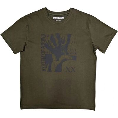 System of a Down Intoxicated Militärgrön XL T-shirt System of a Down Intoxicated Militärgrön XL T-shirt