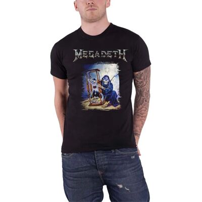 Megadeth Countdown Hourglass Black T-Shirt - Official Band Product Megadeth Countdown Hourglass Black T-Shirt - Official Band Product