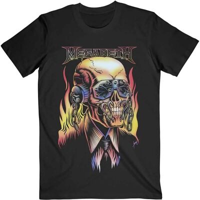Megadeth Flaming Vic Black T-shirt - Rock Megadeth Flaming Vic Black T-shirt - Rock