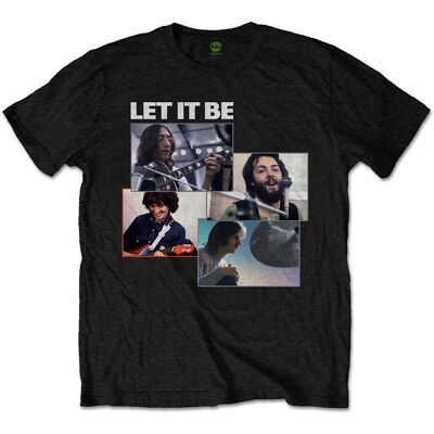 The Beatles Let It Be Inspelningsskott Band T-shirt - T-shirt The Beatles Let It Be Inspelningsskott Band T-shirt - T-shirt