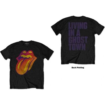 The Rolling Stones Ghost Town Distressed Svart Liten - T-shirt The Rolling Stones Ghost Town Distressed Svart Liten - T-shirt