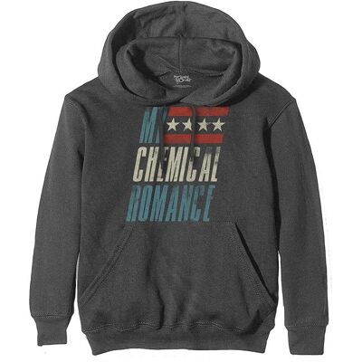 Sweat à capuche Raceway de My Chemical Romance - Unisexe Gris - 60% Coton, 40% Polyester - Publicité Sweat à capuche Raceway de My Chemical Romance - Unisexe Gris - 60% Coton, 40% Polyester - Publicité