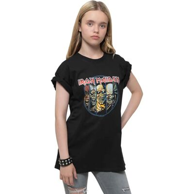Iron Maiden Eddie Evolution Band Logo T-Shirt - Kids 12-14 Years Iron Maiden Eddie Evolution Band Logo T-Shirt - Kids 12-14 Years