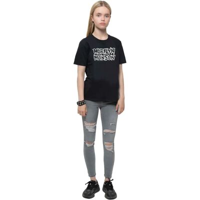 HeyRusty Marilyn Manson Barn T-shirt - Klassisk Logga - Svart - T-shirt HeyRusty Marilyn Manson Barn T-shirt - Klassisk Logga - Svart - T-shirt