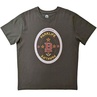 HeyRusty Unisex T-shirt Blur - Parklife Beermat Grön - T-shirt HeyRusty Unisex T-shirt Blur - Parklife Beermat Grön - T-shirt