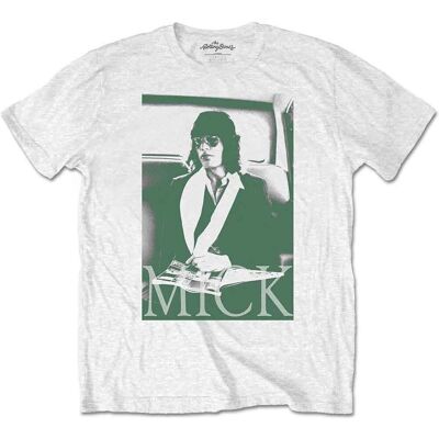 HeyRusty Mick Jagger Vit T-shirt - Officiell Rockband HeyRusty Mick Jagger Vit T-shirt - Officiell Rockband
