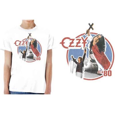 HeyRusty Ozzy Osbourne Blizzard of Ozz '80 Vit XXL T-shirt - Rockband HeyRusty Ozzy Osbourne Blizzard of Ozz '80 Vit XXL T-shirt - Rockband