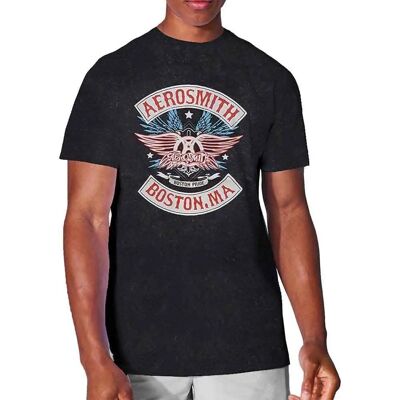 Aerosmith Boston Pride Snow Wash T-Shirt - Unisex Aerosmith Boston Pride Snow Wash T-Shirt - Unisex