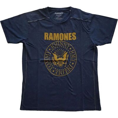 Ramones: Unisex Snow Wash T-shirt - Presidential Seal - T-shirt Ramones: Unisex Snow Wash T-shirt - Presidential Seal - T-shirt