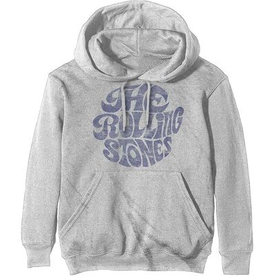 The Rolling Stones Vintage 70s Logo White Large Hoodie The Rolling Stones Vintage 70s Logo White Large Hoodie
