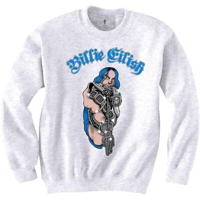 Billie Eilish Billie Eilish Sweatshirt - Bling Logo - Unisex M Billie Eilish Billie Eilish Sweatshirt - Bling Logo - Unisex M