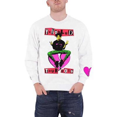 Yungblud Raver Smile Vit Sweatshirt - Unisex Kläder Yungblud Raver Smile Vit Sweatshirt - Unisex Kläder