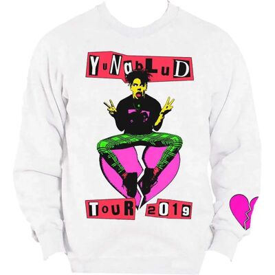 Yungblud Tour Sweatshirt - Unisex Cotton White Yungblud Tour Sweatshirt - Unisex Cotton White