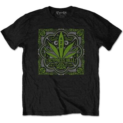 Cypress Hill Svart 420 Leaf T-Shirt Cypress Hill Svart 420 Leaf T-Shirt