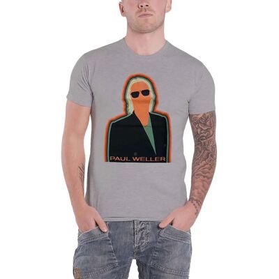 HeyRusty Paul Weller Illustration Key Lines Grå Small - T-shirt HeyRusty Paul Weller Illustration Key Lines Grå Small - T-shirt