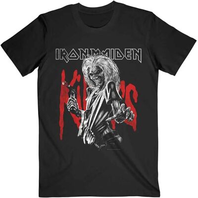 Iron Maiden Killers Eddie Large Graphic Distress T-Shirt - T-Shirt Iron Maiden Killers Eddie Large Graphic Distress T-Shirt - T-Shirt