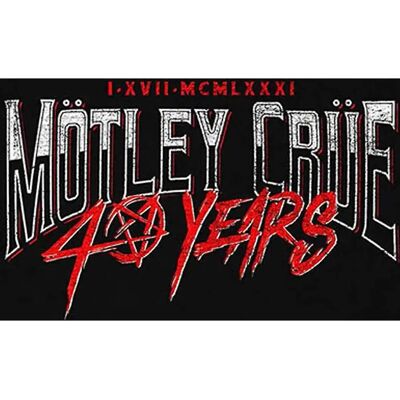 Motley Crue 40 Years Black T-shirt - T-shirt Motley Crue 40 Years Black T-shirt - T-shirt