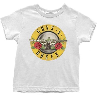 Barn T-shirt Guns N' Roses - Vit - Klassisk Logo Barn T-shirt Guns N' Roses - Vit - Klassisk Logo