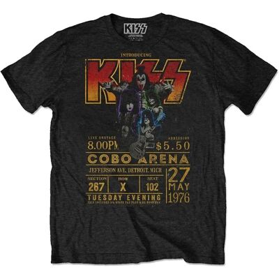KISS Cobra Arena '76 Black T-shirt - T-shirt KISS Cobra Arena '76 Black T-shirt - T-shirt