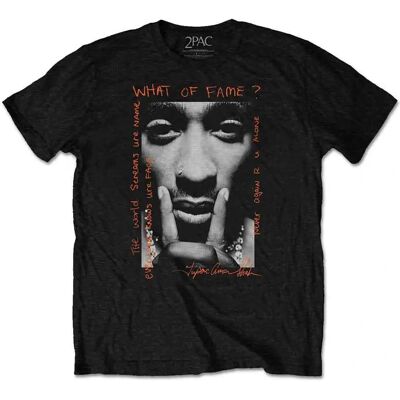Tupac XXL Black What Of Fame T-Shirt Tupac XXL Black What Of Fame T-Shirt
