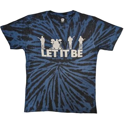 HeyRusty The Beatles - Siluett Let It Be - Dip Dye T-shirt - Svart - S - Unisex HeyRusty The Beatles - Siluett Let It Be - Dip Dye T-shirt - Svart - S - Unisex